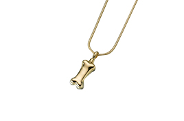 Dog Bone Pendant Gold Vermeil