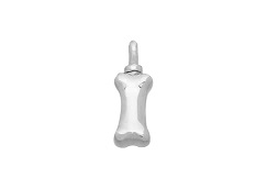 Dog Bone Pendant Silver